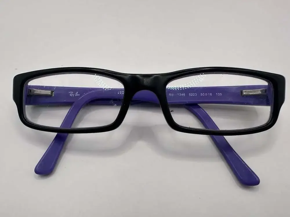 Ray-Ban Eyeglasses RB5246 5223 Matte Black Purple 50-16-135